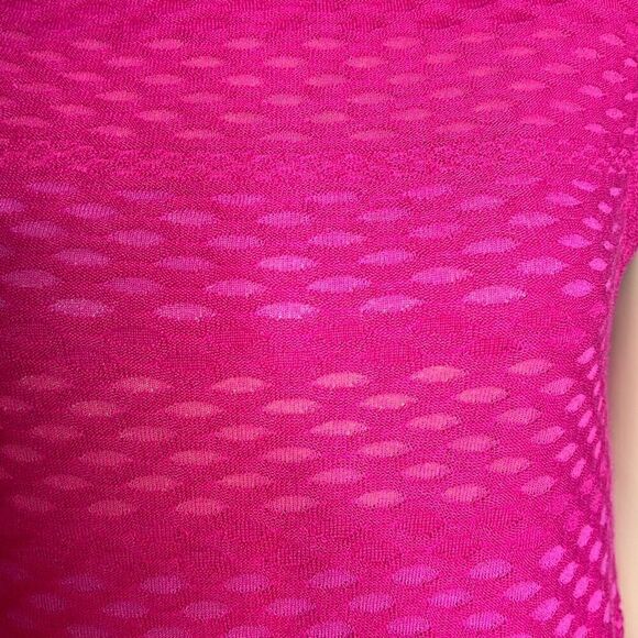 M Missoni Magenta Shift Midi Wool Blend Dress M NWT (001) - Picture 4 of 15